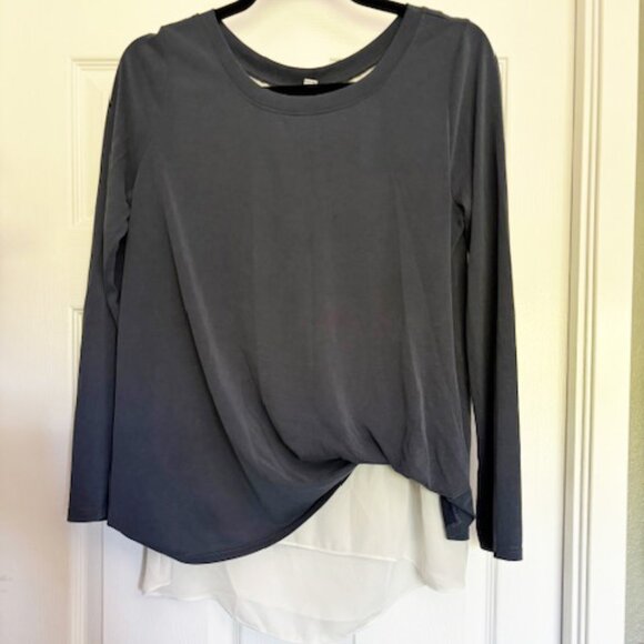 DESIGN LAB - High Low Layered Top - Size Medium - Picture 3 of 7